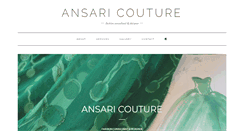 Desktop Screenshot of ansaricouture.com