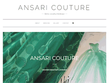 Tablet Screenshot of ansaricouture.com